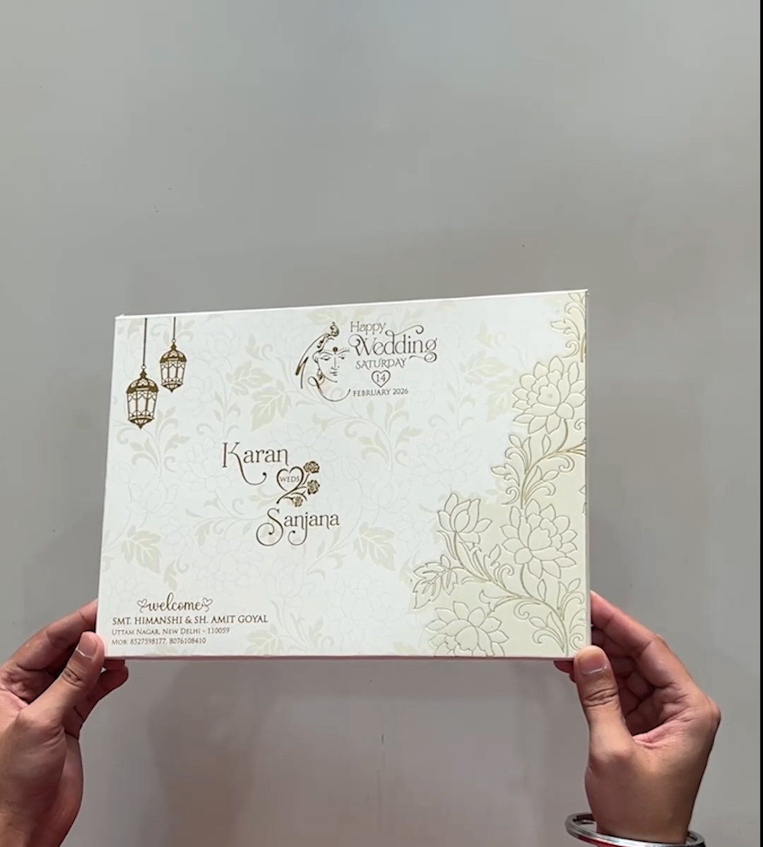 wedding card 3451